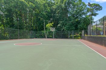 Gated basketball court